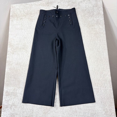Vintage navy blue wool - navy,